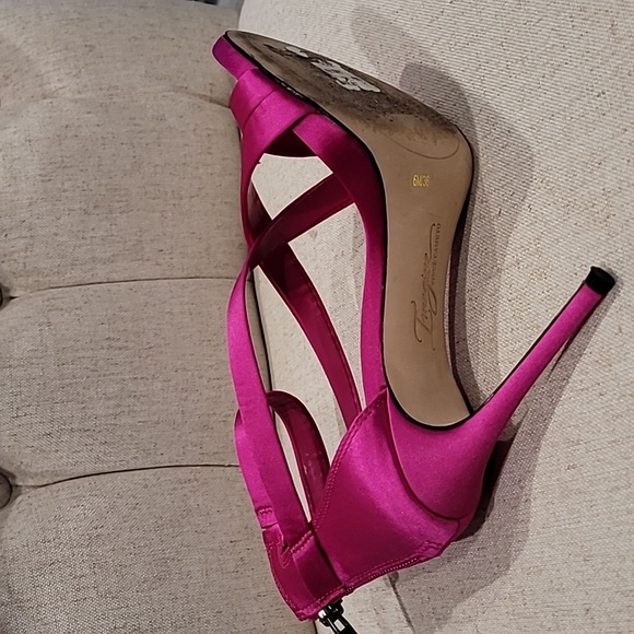 Dress Sandal Pink/Fuschia 6M/36 Vince Camuto 4.5 inch heel - Picture 5 of 6